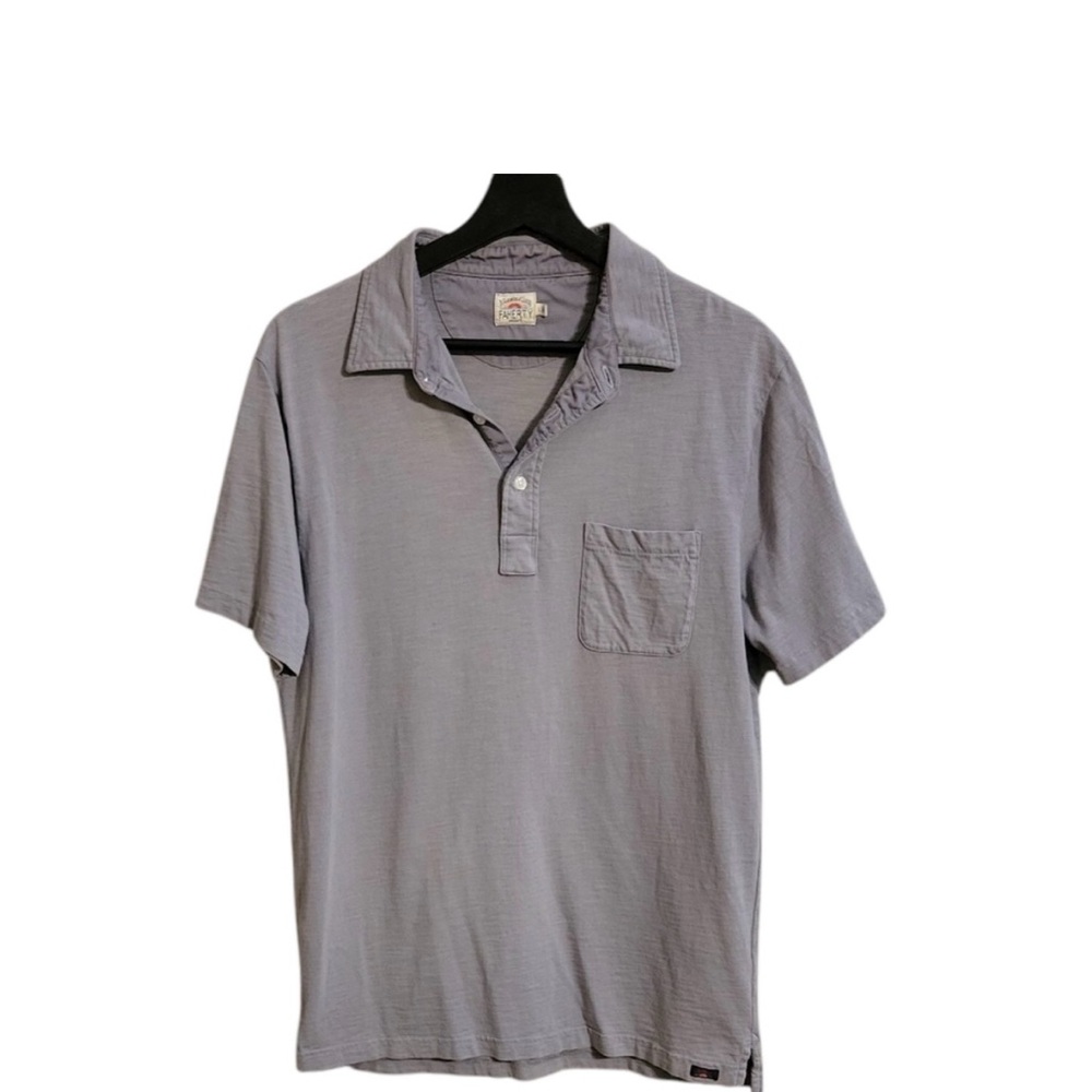 Faherty Light Gray Polo Shirt